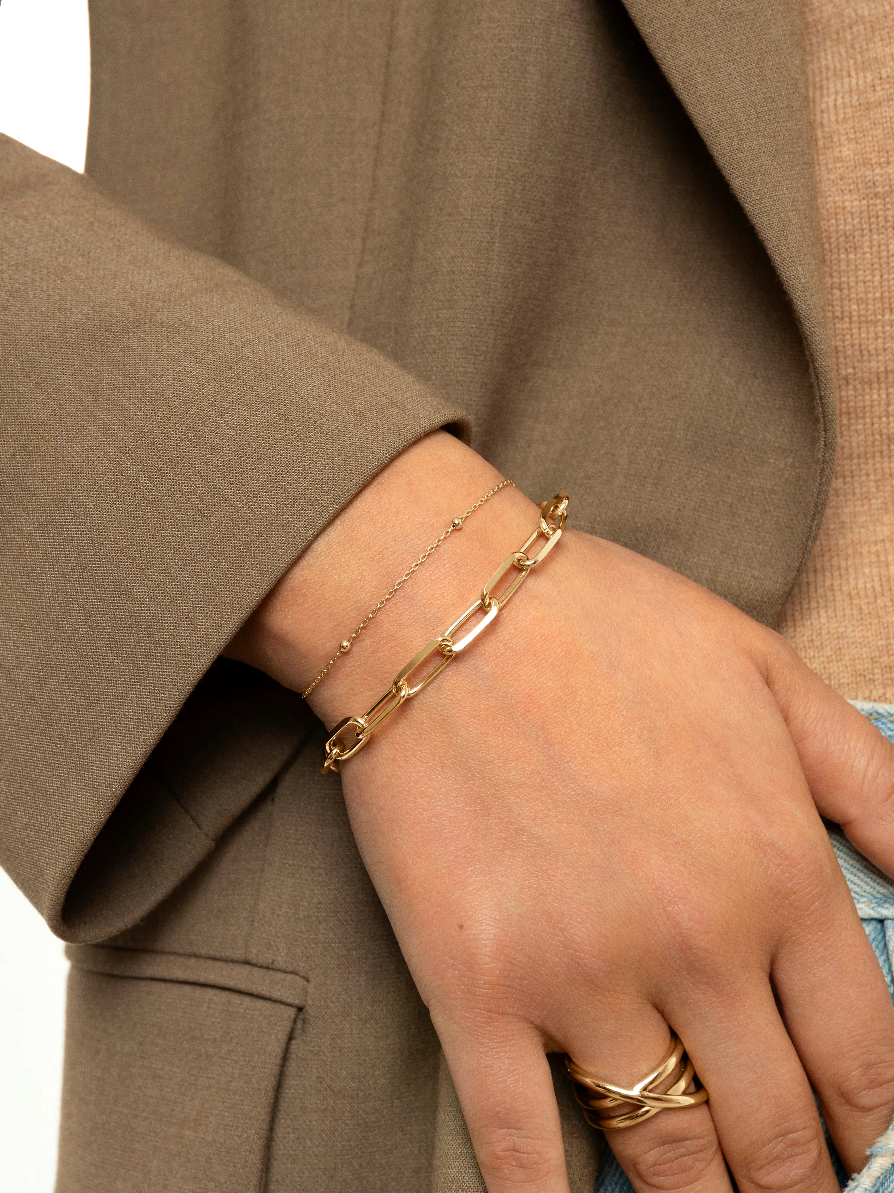 Dots Gold Bracelet - Image 4