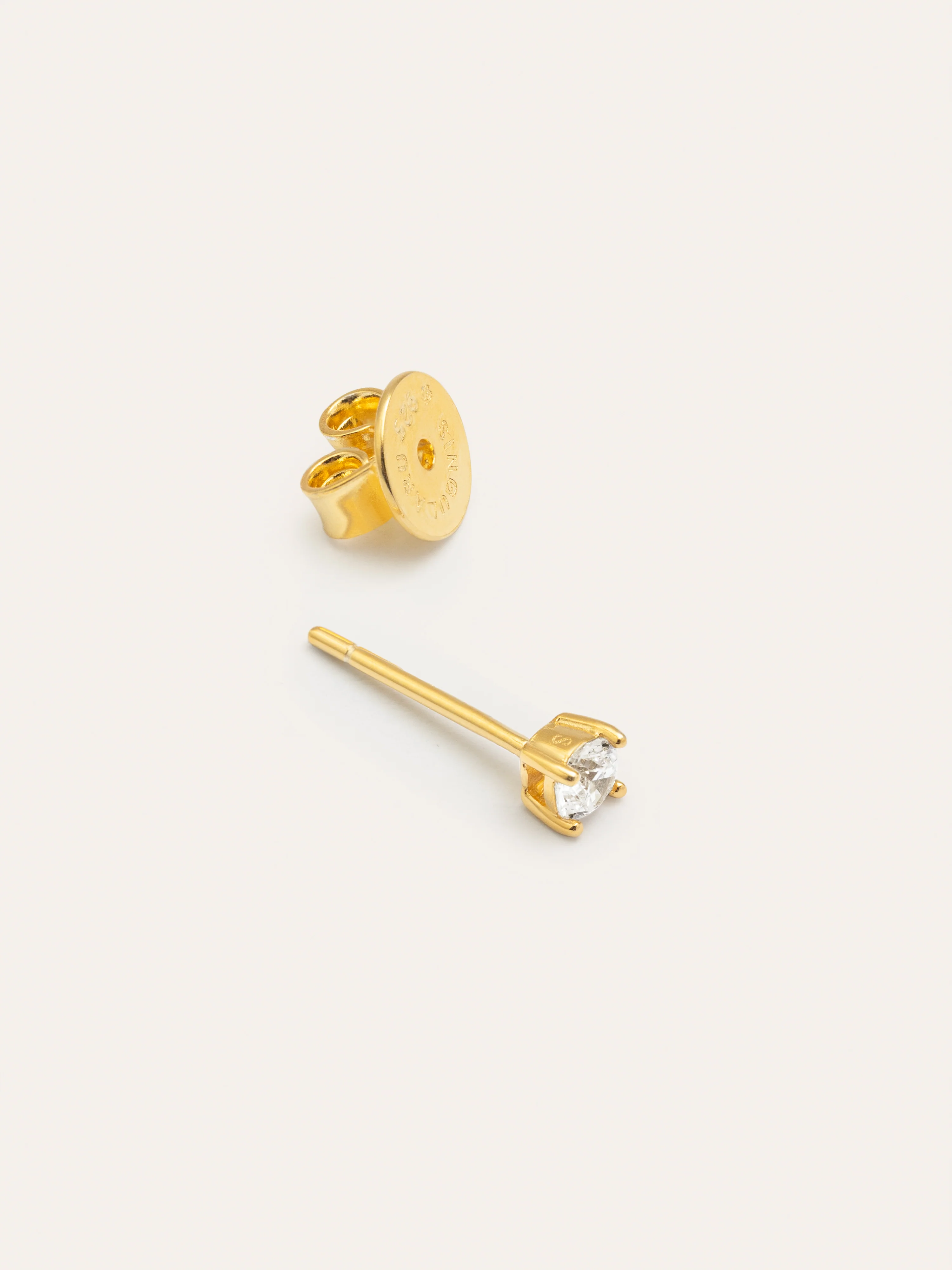 Mini Spark Gold Single Earring - Image 3
