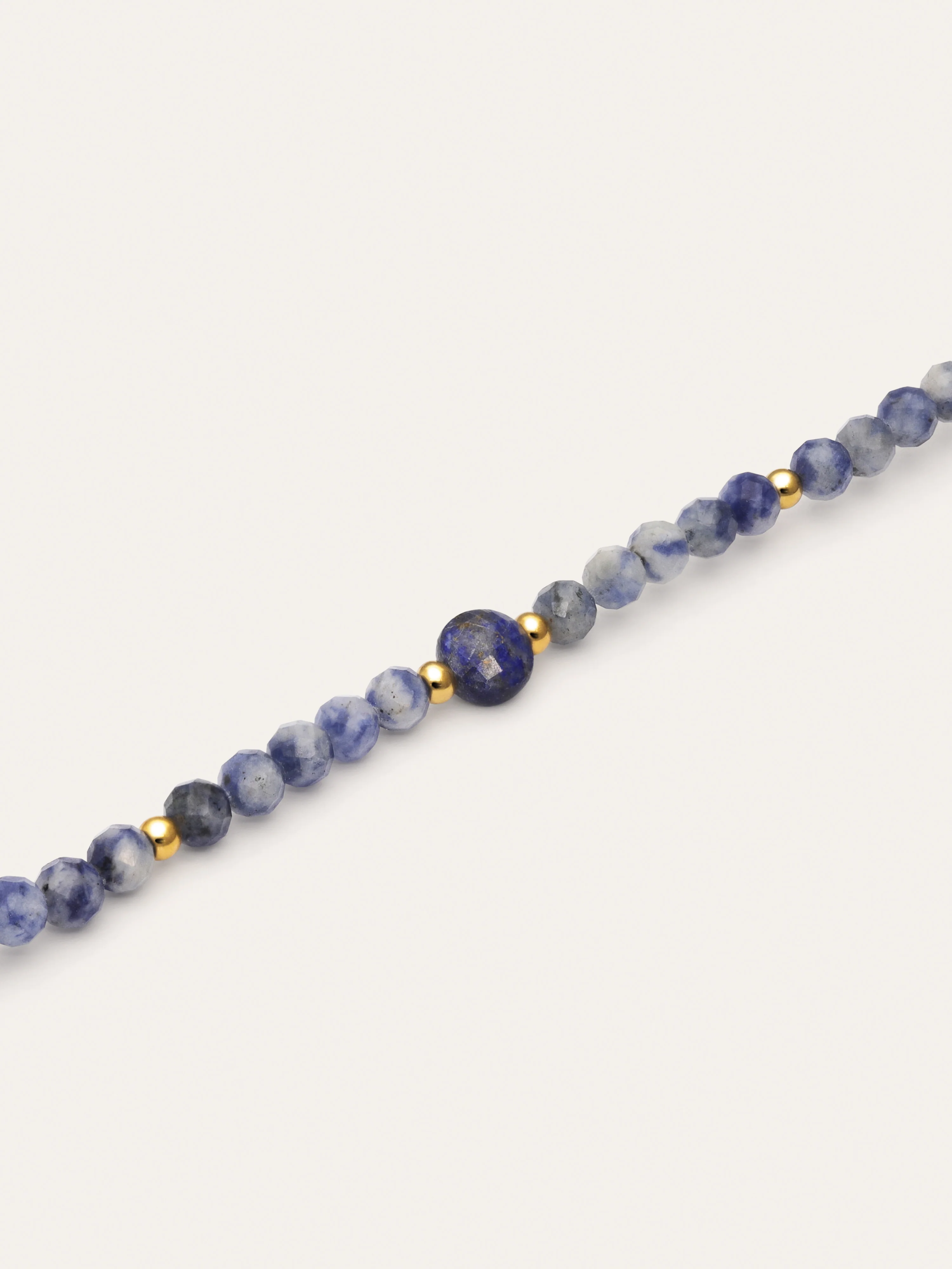 Pulsera Amulet Cianita Acero Baño Oro - Image 3