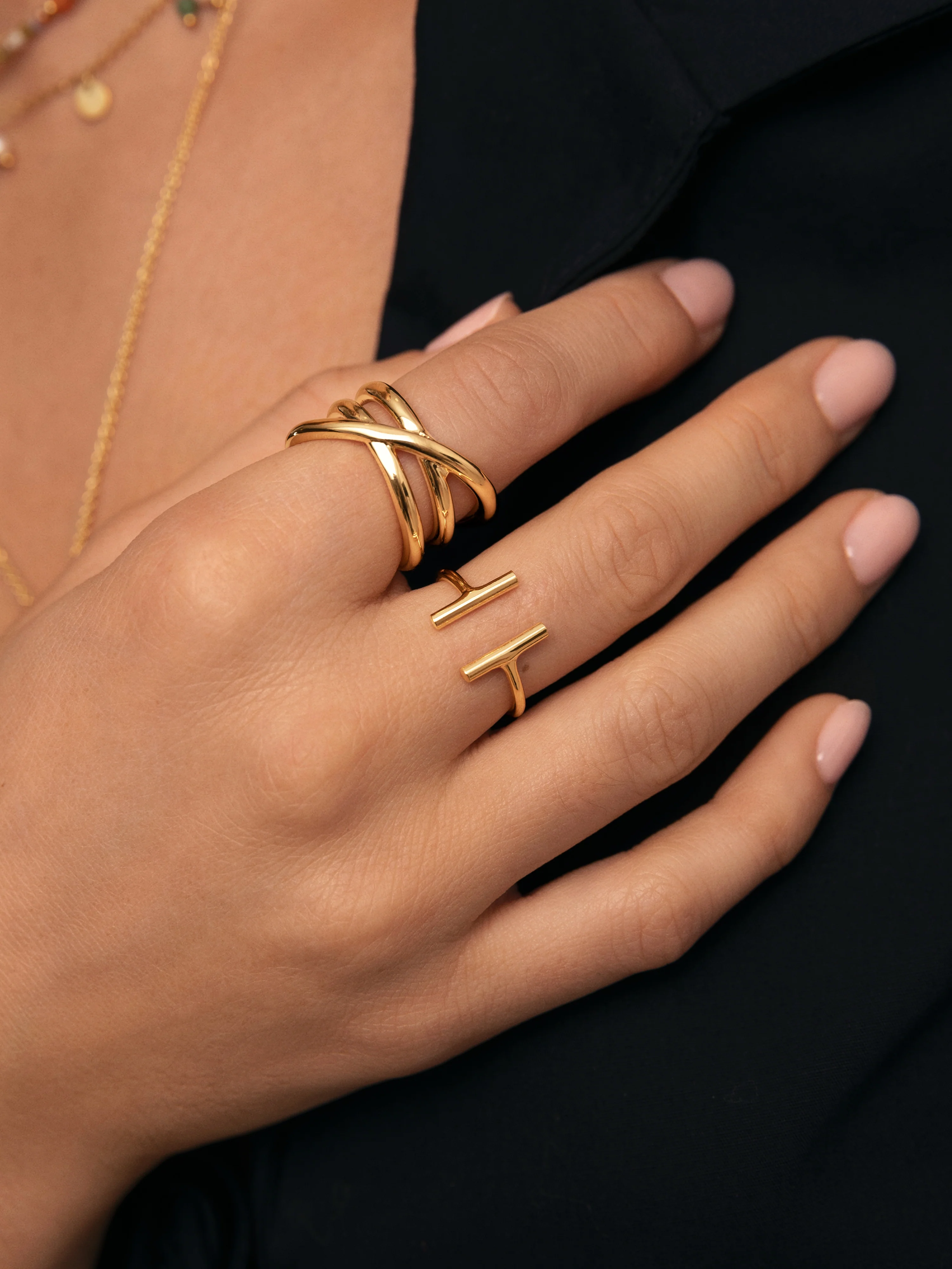 Sticks Gold Ring - Image 4